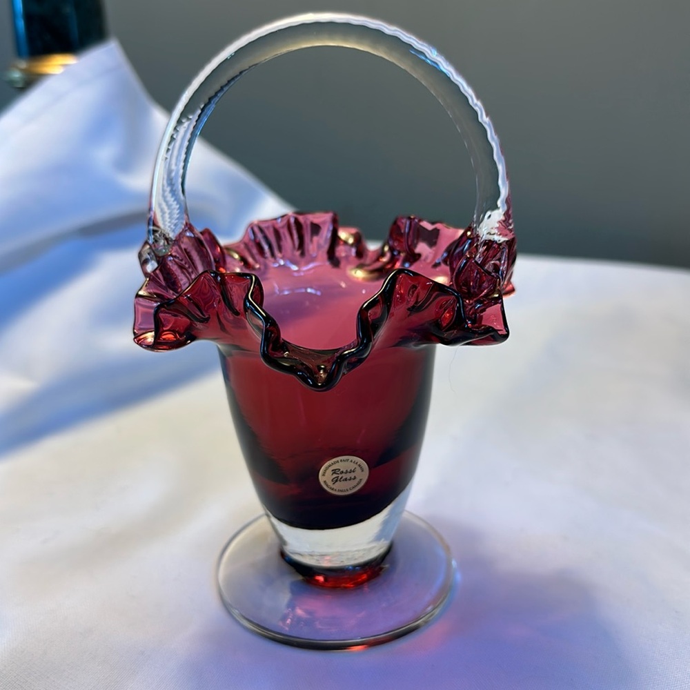 Rossi cranberry art glass